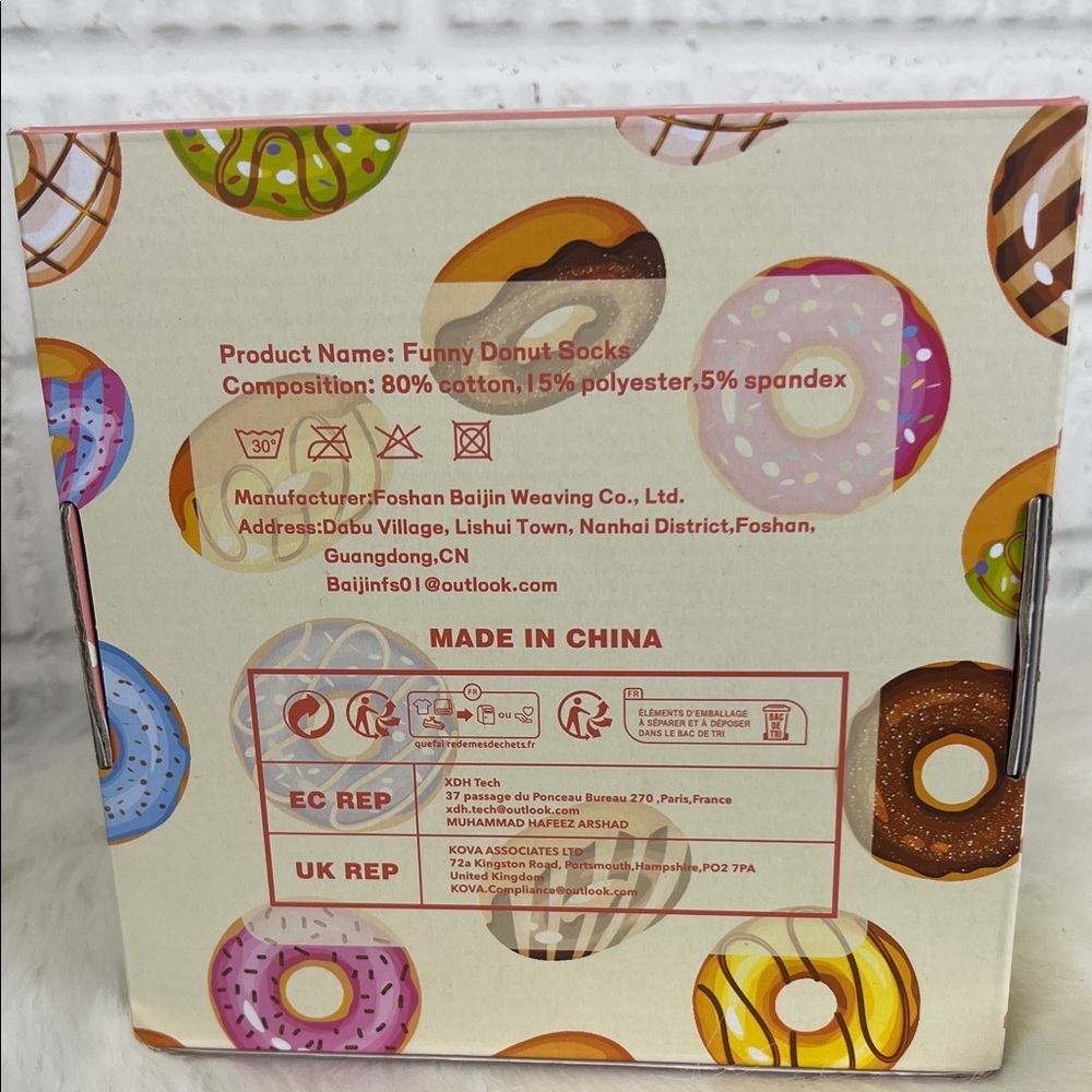 Colorful Donut Socks Set - Picture 2 of 2